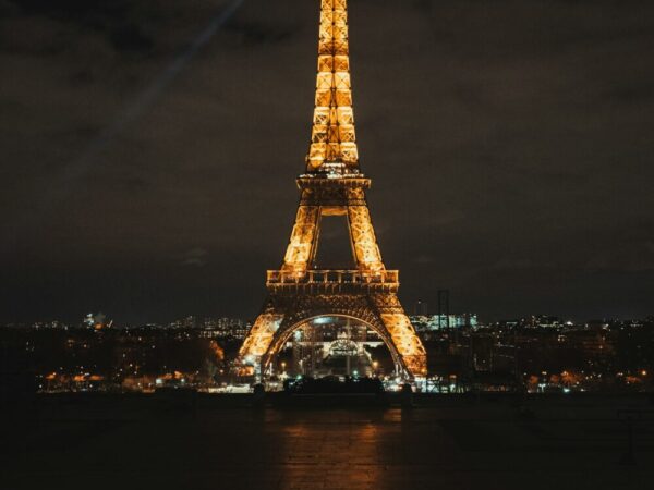 Eiffel Tower at night, Paris