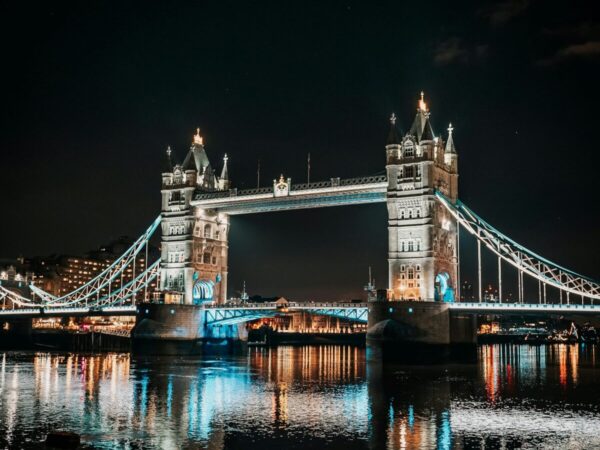 Tower Bridge at night, London